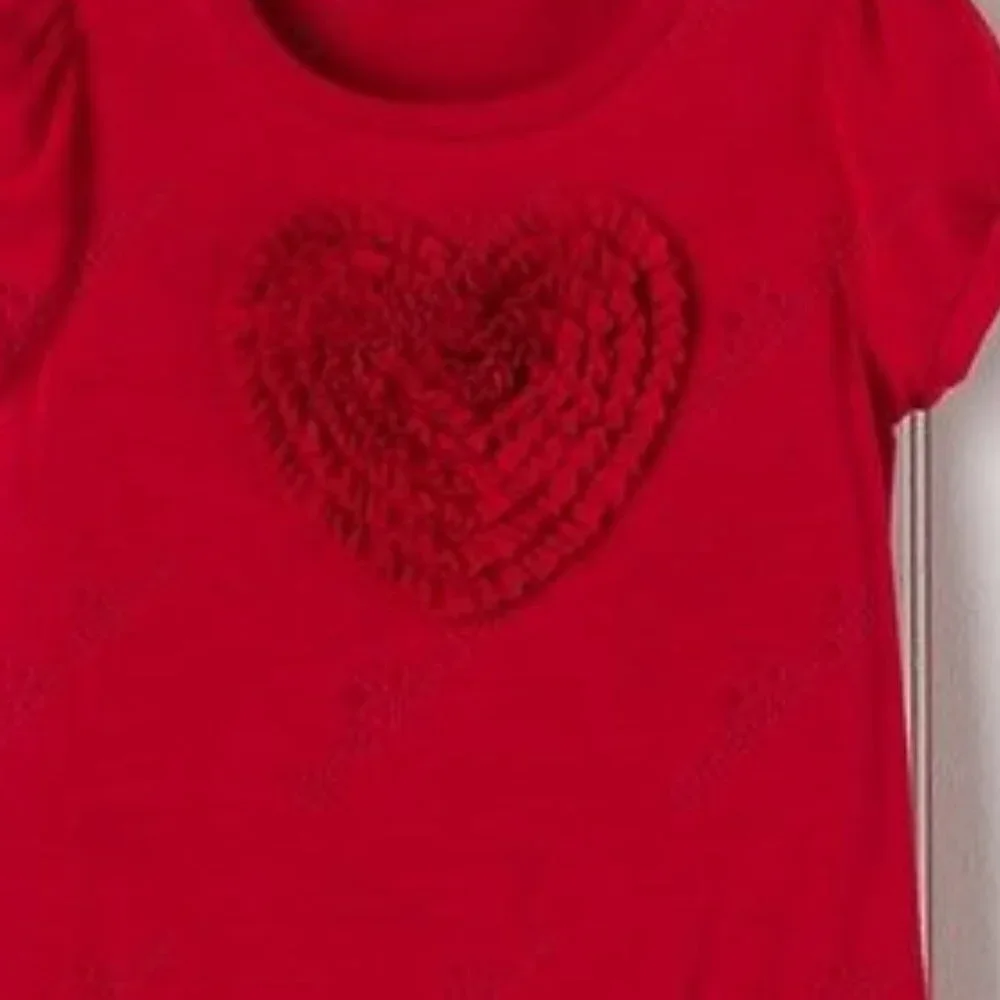 EUC Janie and Jack red heart jersey dress size 4